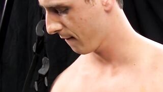 Skinny twink Jackson Miller jerks off while using toys on his ass