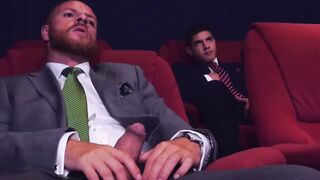 Horny suited stud Bastian Karim fucked hardcore bareback