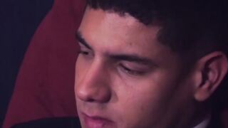 Horny suited stud Bastian Karim fucked hardcore bareback
