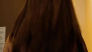 Lucky Anne gets her long butt worshipped by big fan