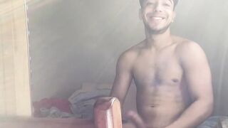 Handsome Henry Lynes indulge jerking off with his big dick savoring every stroke