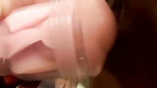Handsome Gabriel takes a hot load of juice in his face and chest after 69 session