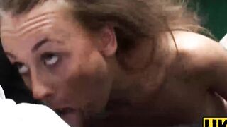 UKSubSluts.com - Natural beauty Carmel Anderson's rough hard pounding