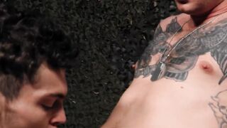 Military studs Jason Windsor and Tyler James does different type of drilling