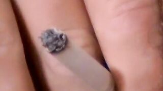Wellcut Devon starts jerking after he finishes his smoke