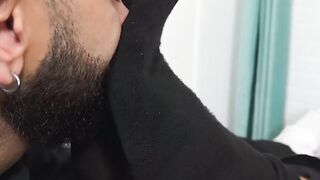 Handsome Tony S lets his feet get sucked and worshiped by dominant Rikk