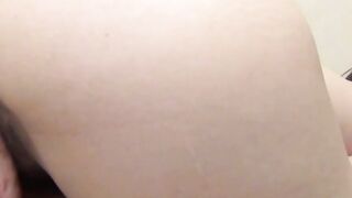 Cute girl from Japan massages her hairy pussy until orgasm