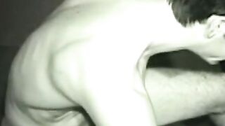 Cute amateur guy jerking off big dick and fucking sex doll