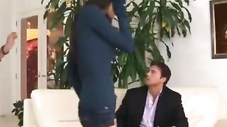 April ONeil fucking into the living room with her melons