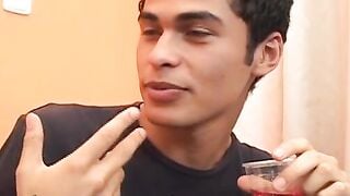 Lusty latino cock suckers have a massive anal sex party