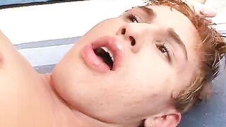 Lusty latino cock suckers have a massive anal sex party