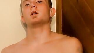 Skinny straight thug with big dick jerks off solo and cums