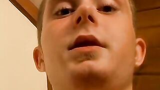 Skinny straight thug with big dick jerks off solo and cums