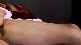 Young hairy amateur with glasses sucked dry by mature homo