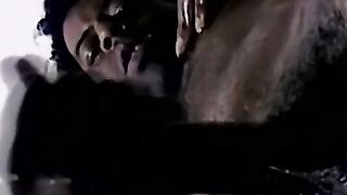 Black amateur masturbates his BBC solo and cums