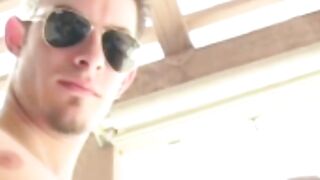BareBrazil.com - Outdoor cockstroking with my hot stepdad Caleb Carter