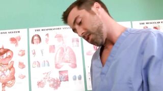 Handsome doctor rimms and anal fucks his gay patient