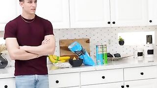 Kimmy Kimm is making food for her slumber party tonight when her stepbro Parker Ambrose tries to eat her food.