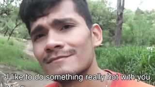 Hottie latino Josue found appetite in my fat cock and delectable balls