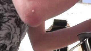 Hardcore outdoor threesome cock sucking and anal fucking by hotties Sean Taylor and C