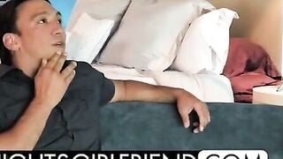 Emma Hix wears beauty underwear before her fan rips it off and fucks her