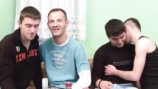 Homosexual nailed party with slender homosexual guys