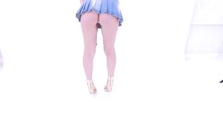 Girl in mini skirt gets pussyfucked rims