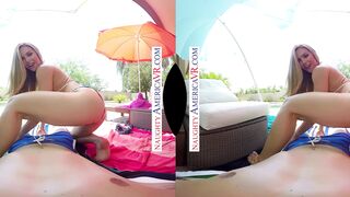 Spend the 4th of July with Nicole Aniston outdoor ride your long thick cock