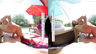 Spend the 4th of July with Nicole Aniston outdoor ride your long thick cock