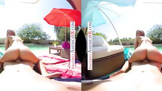 Spend the 4th of July with Nicole Aniston outdoor ride your long thick cock
