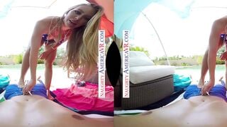 Spend the 4th of July with Nicole Aniston outdoor ride your long thick cock