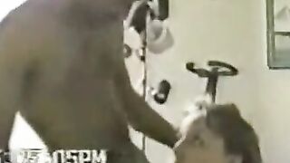 Wife sucking and enjoying a big black cock