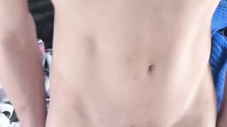 Hairy stepdad films penetrating his twink balls profound and crude