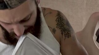 Hairy stepdad films penetrating his twink balls profound and crude
