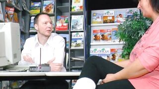 German old milf goes to job interview and gets banged!