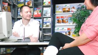 German old milf goes to job interview and gets banged!