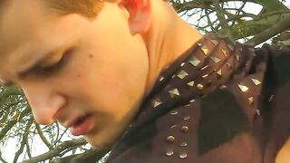 Twink slides dildo in Jasper Robinsons ass until he cums