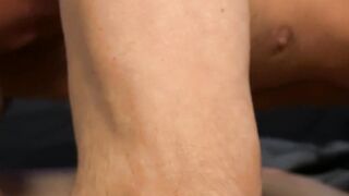 I ride muscled Daddy Mike Manchester huge dick after slurping it
