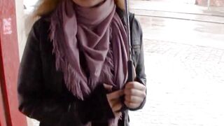 Normal German persuaded to have sex scene on the street