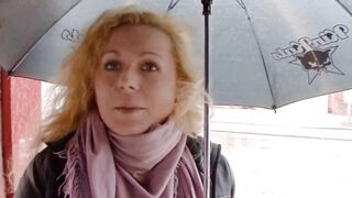 Normal German persuaded to have sex scene on the street