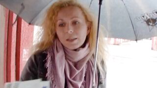 Normal German persuaded to have sex scene on the street