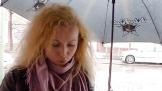 Normal German persuaded to have sex scene on the street