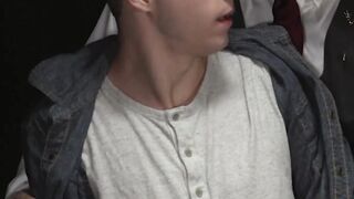 DisposedBoys.com - Young Noah White shoots massive load while getting rammed by horny