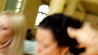 Hottie babes do long dick hardcore groupsex