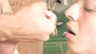 Skinny Latino twink barebacked by his big dicked boyfriend