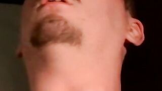 Straight guy cums hard after masturbation and blow from perv