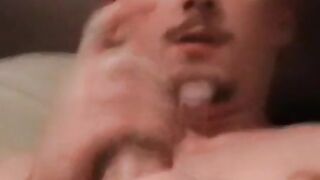 Straight guy cums hard after masturbation and blow from perv
