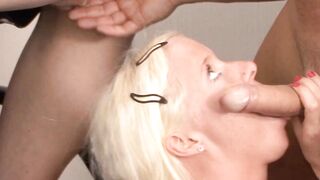 German students seduce the director in a 3 way