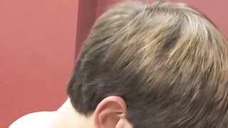 Cute twinks barebacking doggystyle after deepthroat blowjobs
