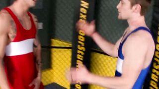 Tyler Torro and Rick McCoy wrestle and bareback fuck